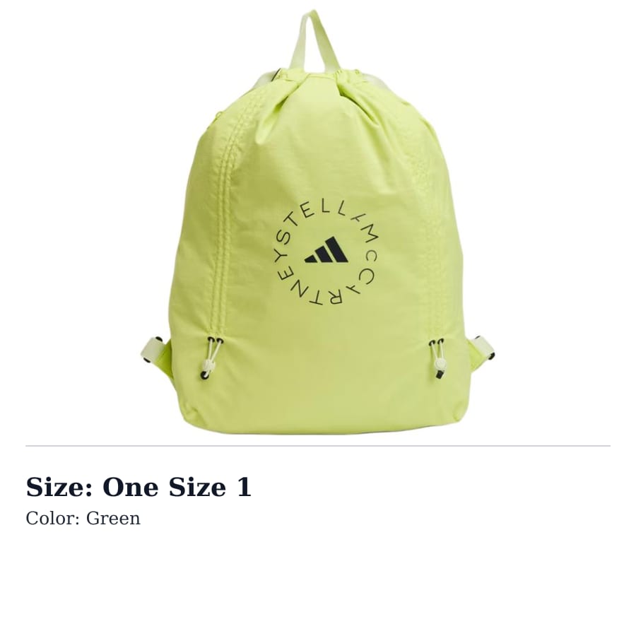 adidas Kostenloser Versand mit AdiClub Adidas By Stella McCartney Turnbeutel JN7102