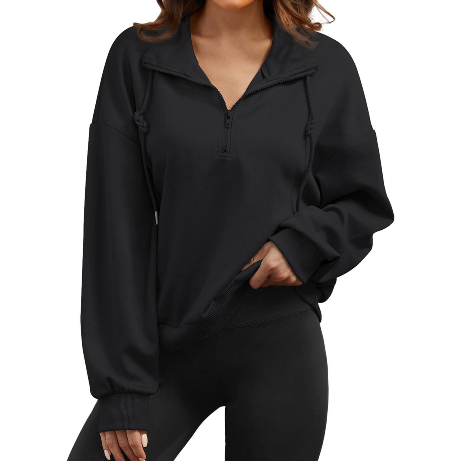 

Женская повседневная осенняя куртка с капюшоном, свободный топ с длинными рукавами S розовый