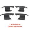 For Volkswagen Golf8 MK8    ABS Plastic Car Modification Accessory Carbon Door Handle Bowl Cover Trim Paste Style