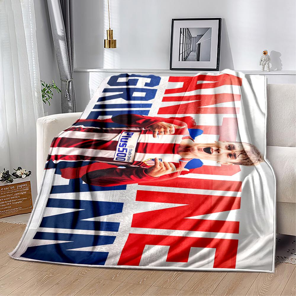 Atletico Madrid Player Blanket Ultra-Soft Suitable for Bedding Sofa Picnics for All Occasions Modern Gift for Travel Home Birthdays