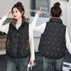 Vest jacket new down cotton vest women's autumn and winter large size loose short pocket casual vest versatile