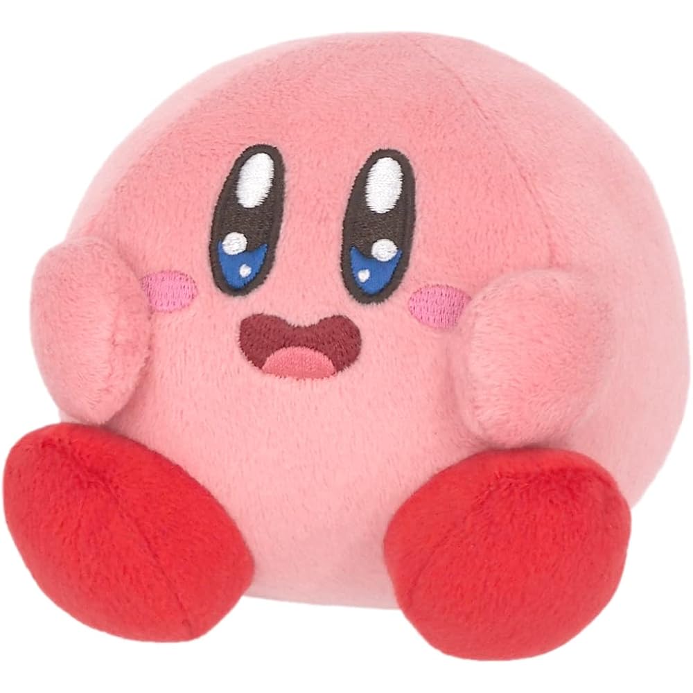 Sanei Trade Kirby Gourmet Festival Mini Plush Toy Pink 10.5cm x 10.5cm x 10cm KGF-01