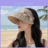 Summer Sun Hat With Butterfly Knot Large Brim For Women Sun Protection