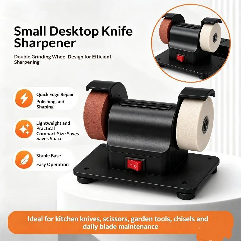 1Pcs Tabletop Grinding Polishing Machine Small Grinding Wheel Machine Household Grinding Wheel Machine Knife Sharpener