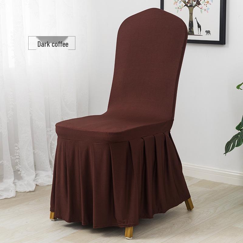 Universeller elastischer plissierter Stuhlhussenrock für Hochzeiten, Bankette, Hotels, Wohnungen und Restaurants.