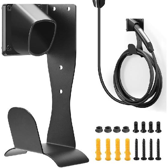For Tesla Charger Holder Wall-Aligned Mount Space-Saving, NACS Charger Cable Holder Organizer For Tesla Model 3/Y/X/S & NACS Chargers