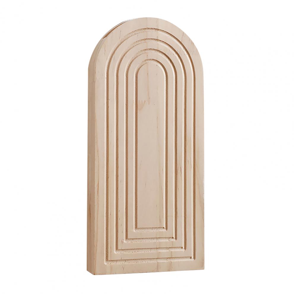 Boho Holz Wandvase Wandmontierte Vase Bogenförmige Dekorative Hängepflanzer für Wohnzimmer Schlafzimmer Heimwanddekoration