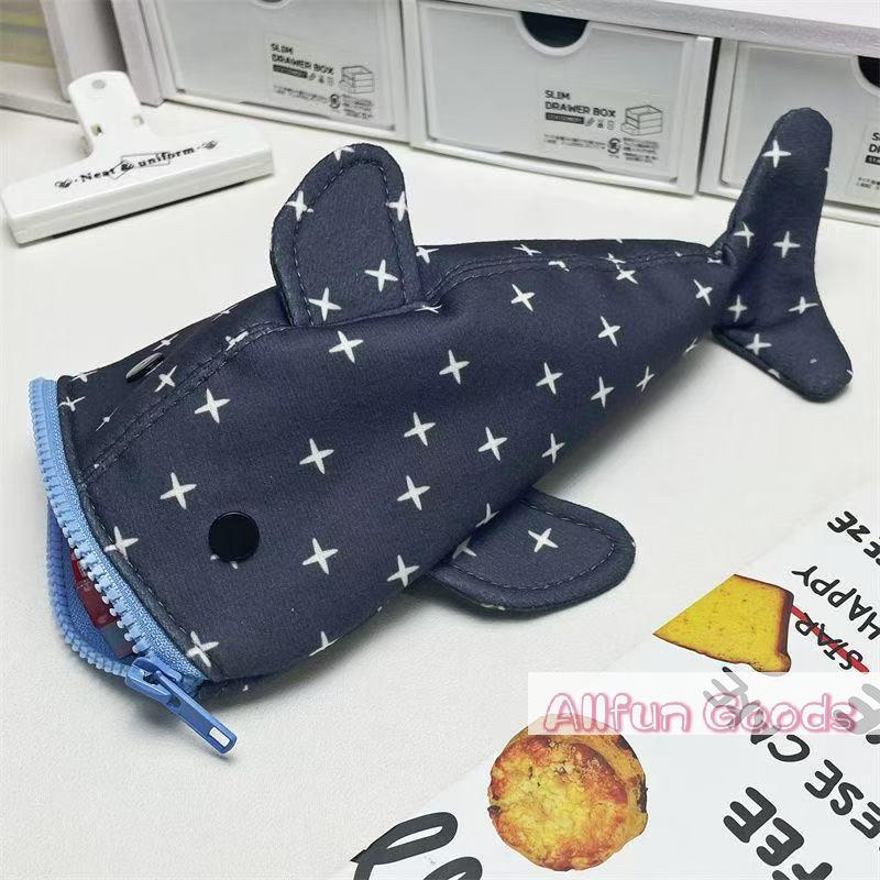 [TG835]Cute Shark Pencil Case, Large Capacity Multi-functional Stationery Box, Creative Ins Style Pouch For Boys & Girls