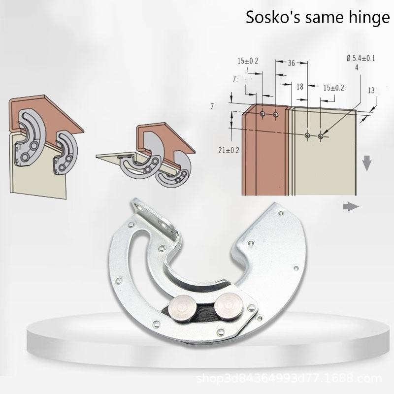 2 шт. Скрытый шарнир 90 градусов Промышленное оборудование Шкаф Дверь Раздвижной ограничитель Фиксированный шарнир Bisagras Мебельная фурнитура