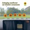 NEW 5pcs Cute Sunflower Design Car Ornaments Car Dashboard Car Window Edge Decoration Car Interior Decoration Accessories
