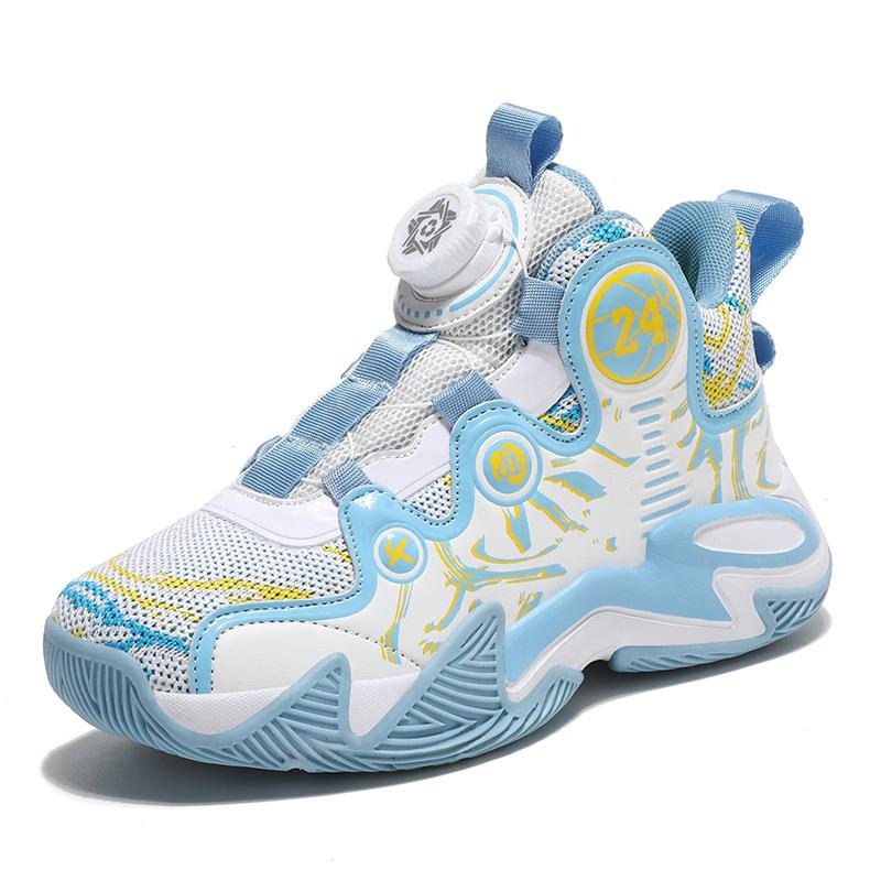 Basketball Shoes, Sneakers, Sports Shoes, Wear-resistant Middle and Older Children's New Combat Non-slip Children's Breathable Mesh Spring and Autum