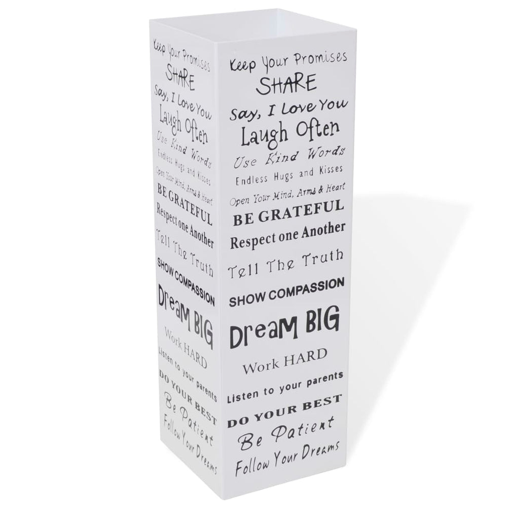 Carré Porte-parapluie Stockage pour cannes bâtons Acier 48,5 cm