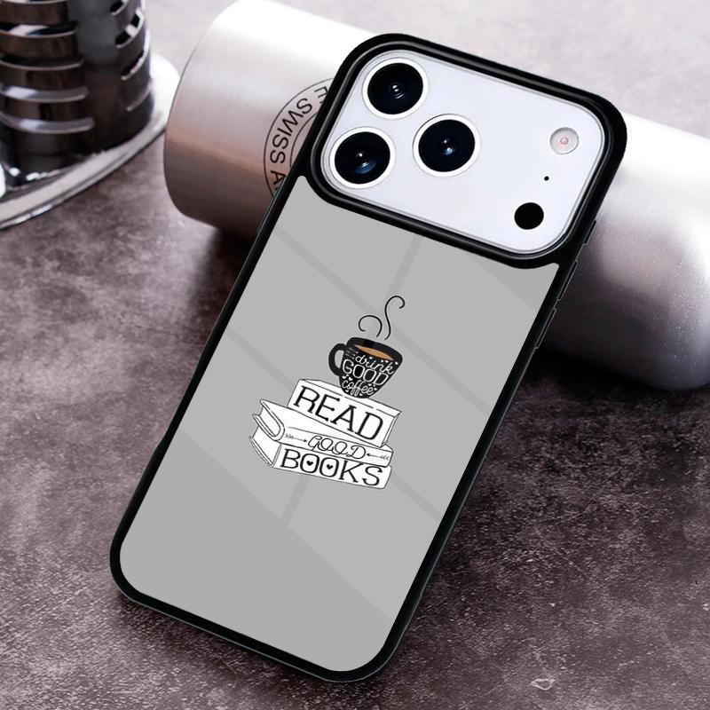

Read Books illustration Phone Case for iPhone 17 16 15 Pro Max Air 14 13 12 11 Plus Shockproof Capa Cover iPhone 16