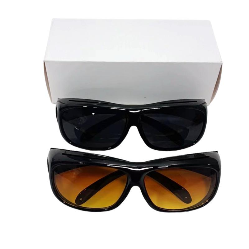 Męskie okulary rowerowe z noktowizją Douyin: Wielofunkcyjne Pyłoszczelne, Wiatroodporne, Piaskoszczelne Okulary Przeciwsłoneczne do Prowadzenia Samochodu i Nie Tylko.