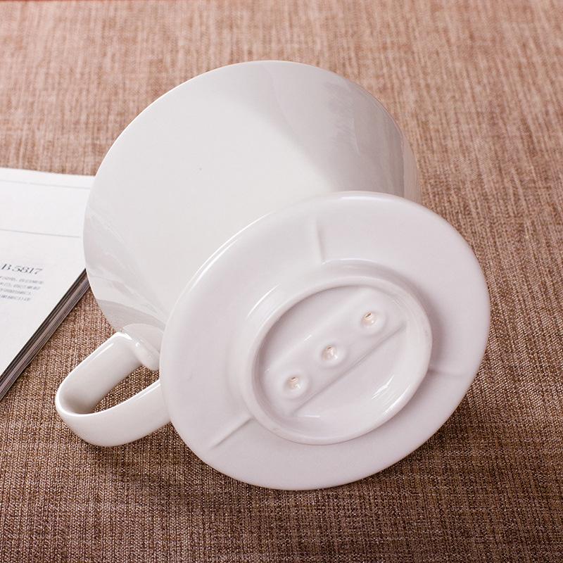 Reusable Over Coffee Maker Ceramic Portable Ceramic Coffee Dripper Flat Bottom BPA-Free Coffee Brewing Filter Cone Travel