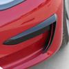 2Pcs Carbon Fiber Front Bumper Splitter Spoiler Lip Kit Air Knife Shape for Tesla Model3 Model 3 2018-2025 Car Styling