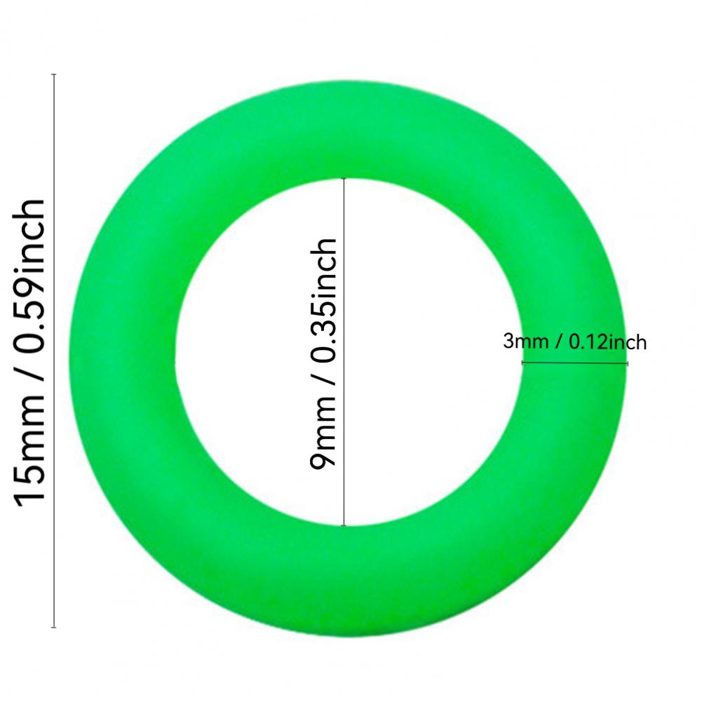 50 Pcs Luminous Silicone Rings Glow In the Dark Tent Stake Markers for Camping Night Fishing Safety Warning Anti-Trip Reusable