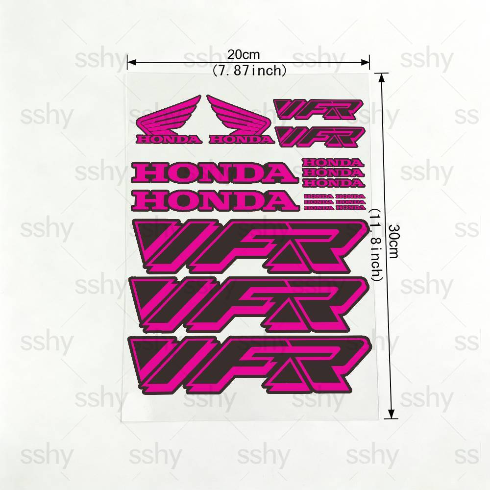 For HONDA VFR 18 colors Reflective motorcycle stickers, 3M safety warning at night in the dark scooter helmets