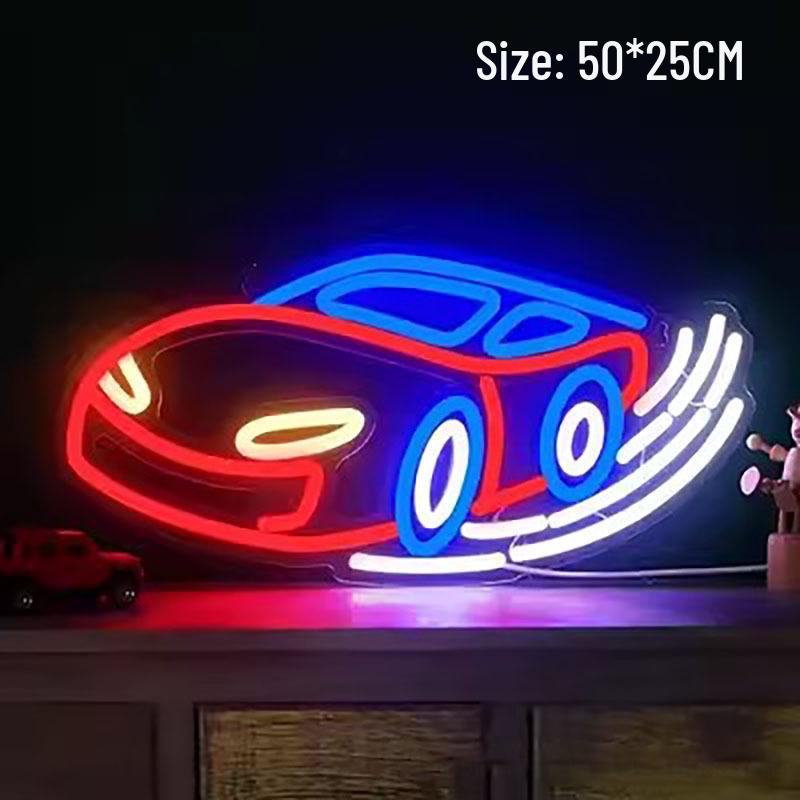 Creative Cross LED Neon Light for E-sports & Bedroom Decoration - Wall Hanging Sign for Bar & Room Atmosphere
