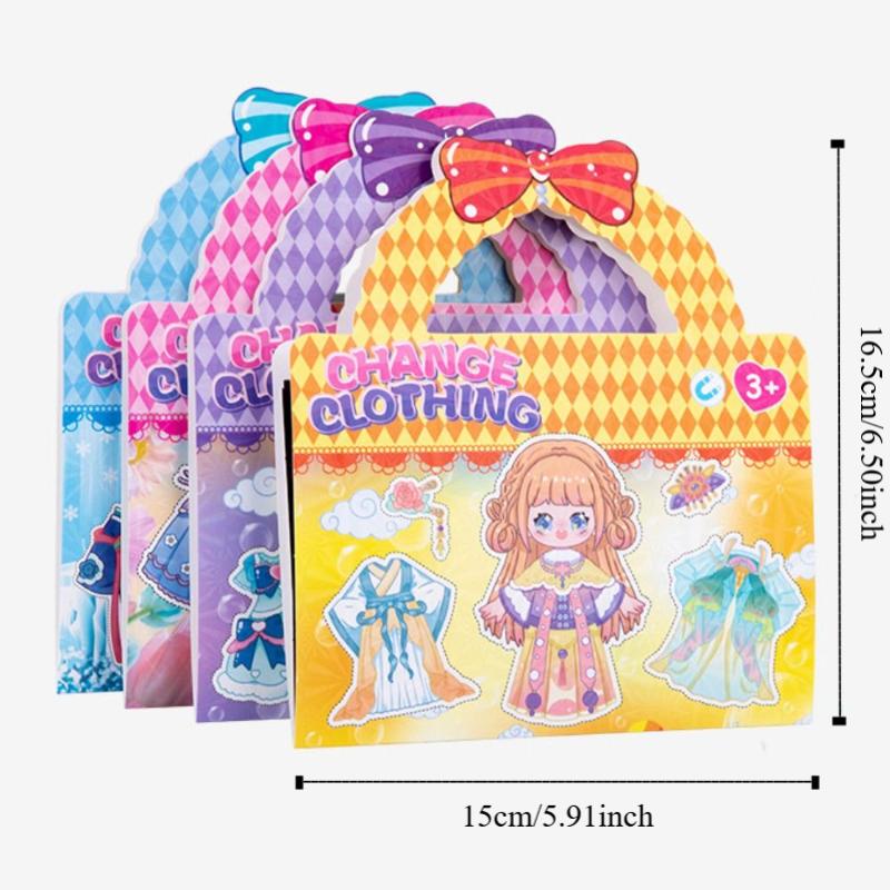 Cartoon Cartoon Sticker Book Paper Cartoon Quiet Book Diy Manual Quiet Book  Children Gifts