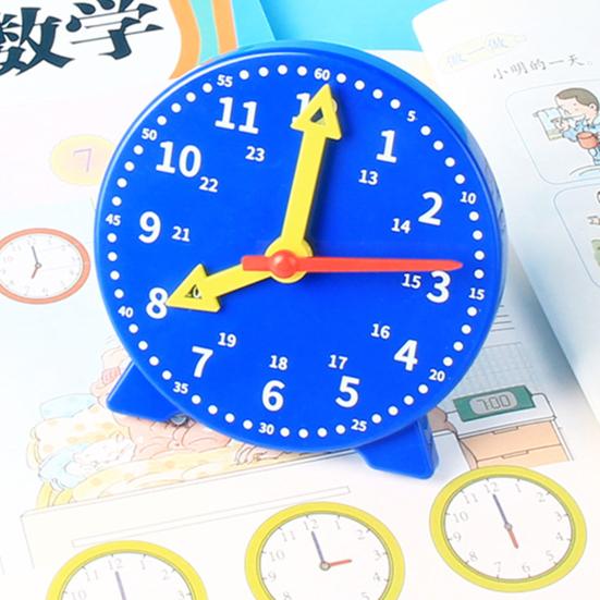 Clock Toys Hand-eye Coordination Concentration Teaching Aids Three-needle Early Preschool Teaching