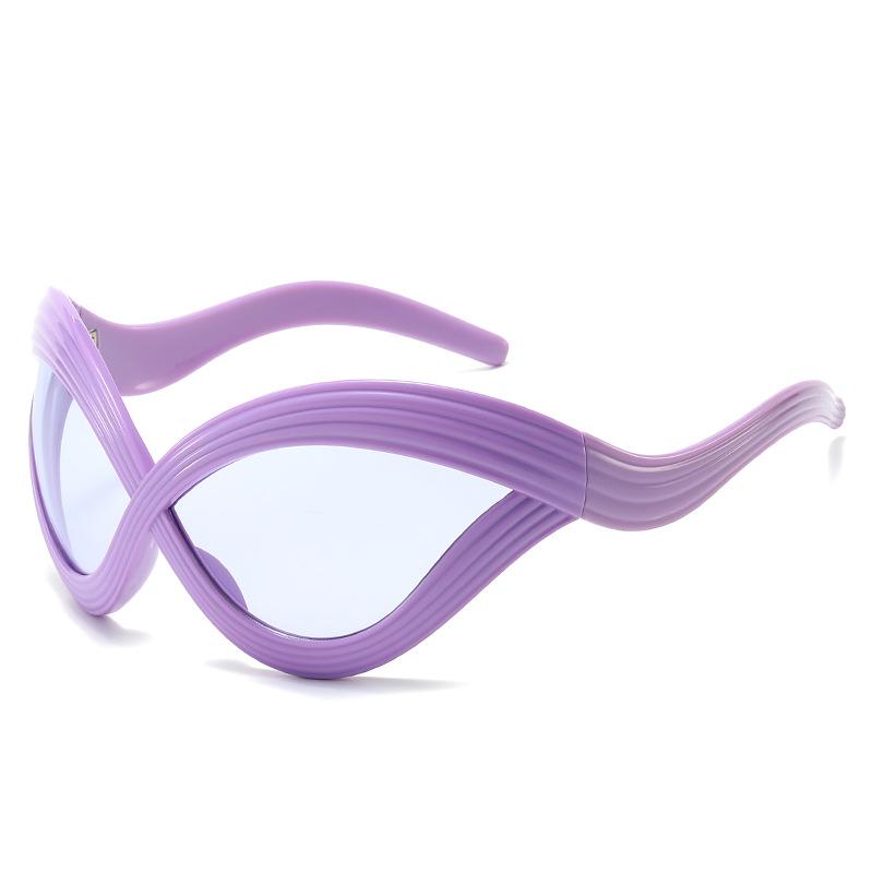 New Hip-Hop Women's Large Frame Oval Sunglasses Fashion Y2k Style UV400 Protection Vintage Eyewear Oculos De Sol