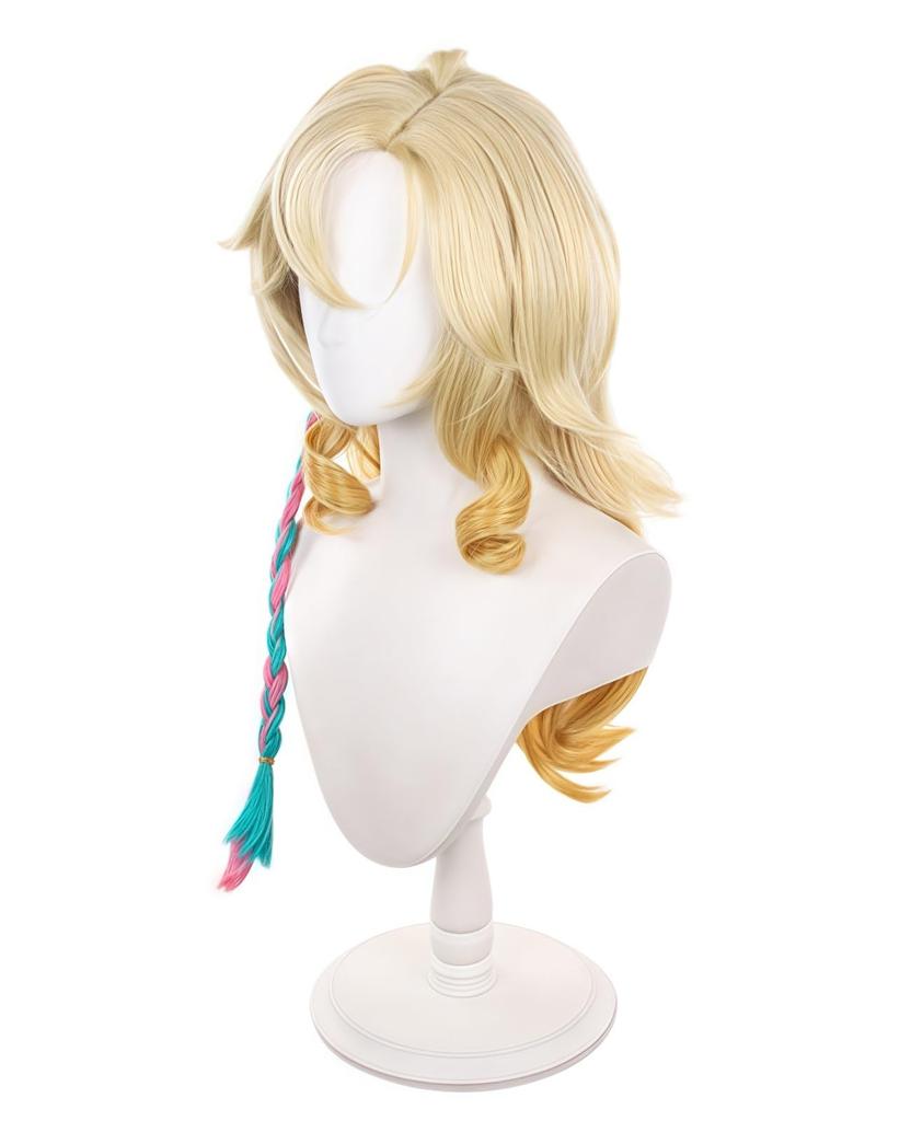 NOKIJP Shironen Wig, Genshin Impact Cosplay, Heat-Resistant, Smooth, Easy To Style, Genshin Impact Hatchet, Shironen, Soul-Forging Flame