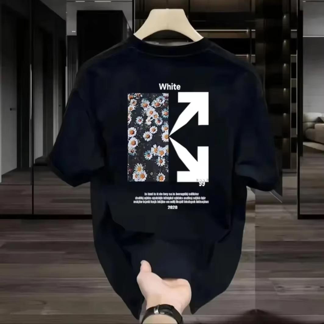 

2025 New American Heavy Cotton Short-sleeved T-shirt Ins Shirt Bigbang High-quality Luxury Brand Selling Popula Unisex S