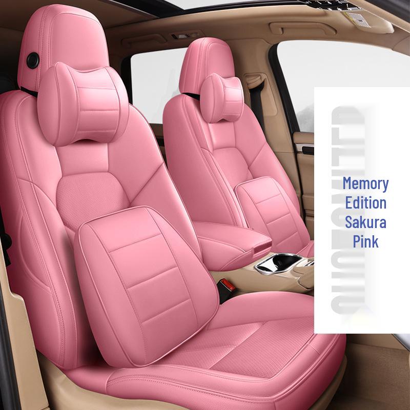 Full Coverage Genuine Leather Seat Cushion for BMW 5 Series and Porsche Cayenne