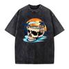 Illustration Graphics Vintage Washed T-Shirt Oversized Unisex Streetwear P1-32V