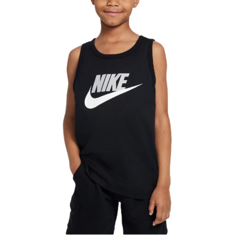 

Nike Vest Brand Logo Round Neck Kids tops Black HM5843-010 XL