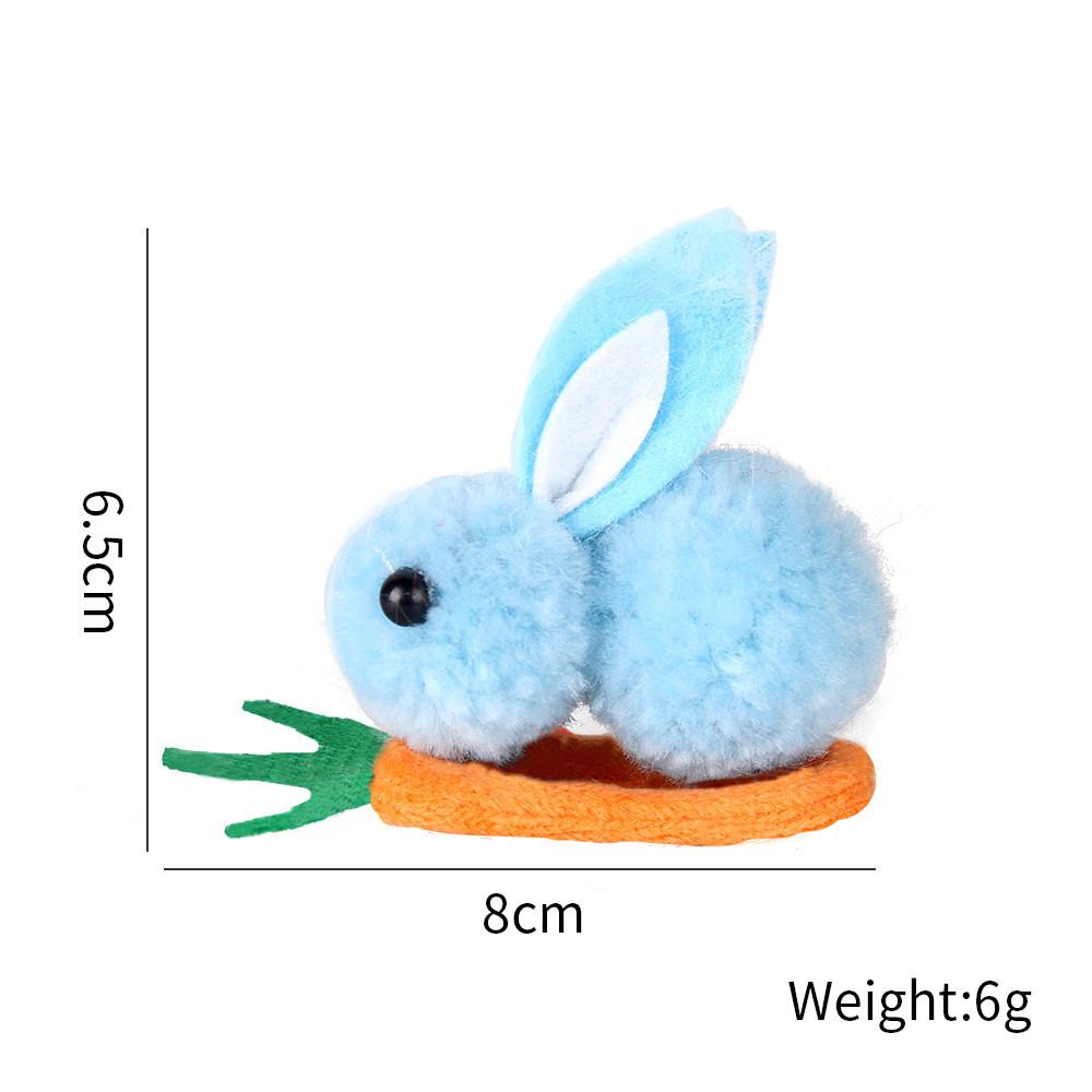 

Плюшевые Милые Мини Заколки для Волос в Виде Кролика и Моркови для Детей Идеально Подходят для Пасхальных Мероприятий Blue Rabbit Clip