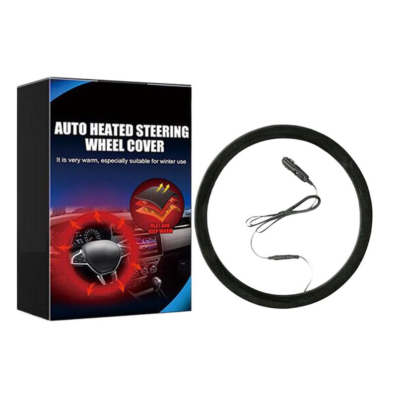 Heated Steering Wheel Cover Comfortable Wheel Hand Warmer Heated Steering Wheels Cover Anti-Slip Wheel Protectors