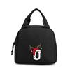 Office worker bento travel bag printed letter pattern tote bag student large lunch box bag tote bag