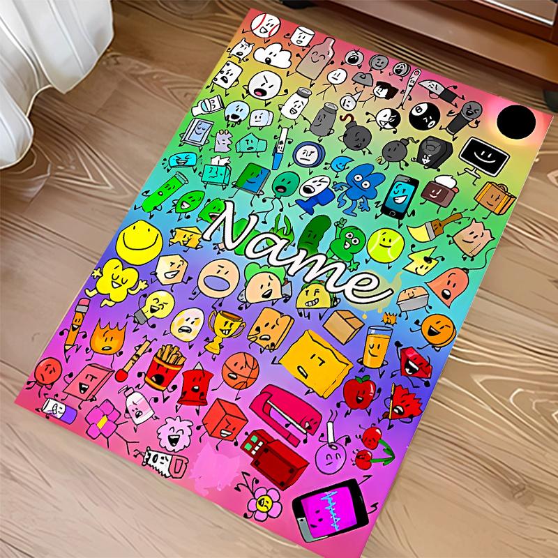 Custom personalization nanimate Insanity Print Area Rug - Soft, Washable Non-Slip Indoor Mat,Living Room,Home&Office Decorative Rug