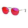 Better Sleep Glasses Red Lenses Long Time Working Orange Lensesround Frame Metal Eyeglasses Blue Light Color Lenses with Recipe