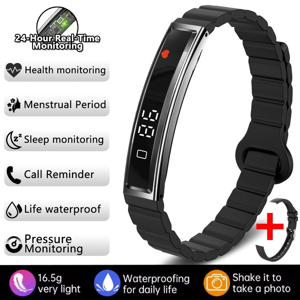 New Sports Smart Bracelet Women Men Heart Rate Sleep Monitoring Women's Health Watch IP68 Waterproof Smart Watch For Android