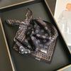 Elegant versatile square scarf, new high-end silk scarf for women, spring/autumn/summer printed neck scarf, neck scarf