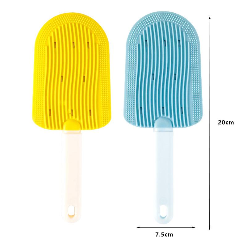 Ice-cream Shaped Double-Sided Cat Grooming Brush Convenient Carrying Light Shedding Dog Massage Comb Pet Grooming Supplies