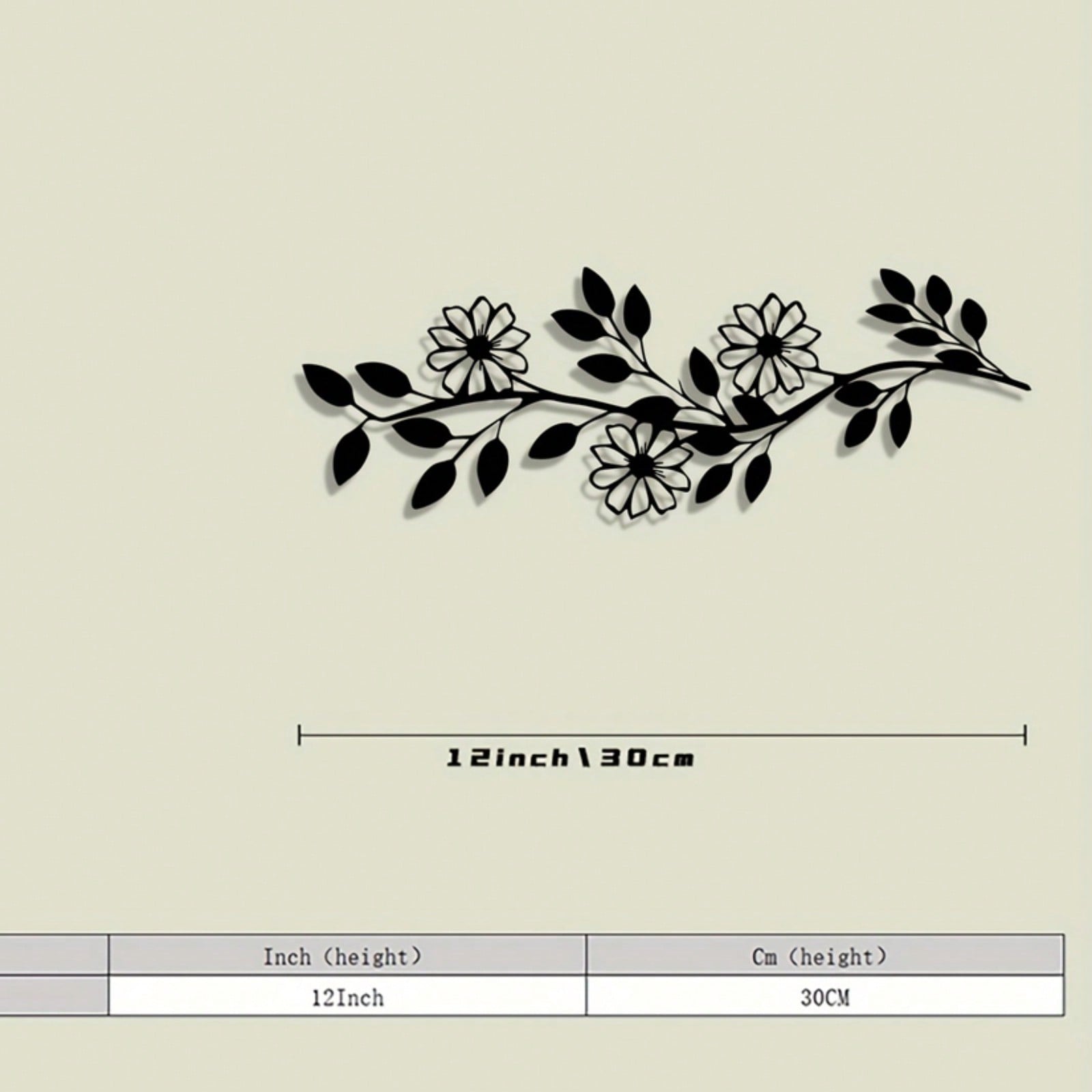 

Metal Leaf Wall Art Decor Indoor Outdoor Gift for Nature Lovers 11x30