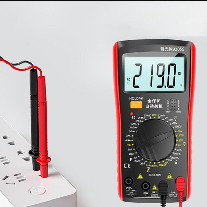 Multifunction Digital Multimeter High Accuracy Measurement Overload Protections Backlit LCD For Electrical Testing