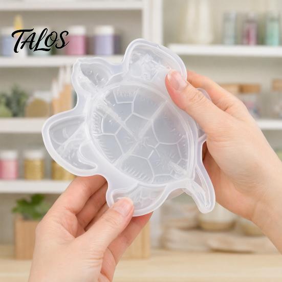 Ocean Themed Resin Art Large Sea Turtle Mold, 3D Silicone Mold for Epoxy Casting, Detailed Marine DIY Animal Molds Wall Hanging Decoration,