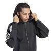 KIT Sweat Hoodie CT626 2L [Adidas] 3-Stripes Full-Zip Men's Black/Off-White (KW2367)