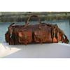 Kožená taška Duffle Men Goat Gym Leather Bag Cestovní zavazadlo Original S Brown Vintage Tote Bag