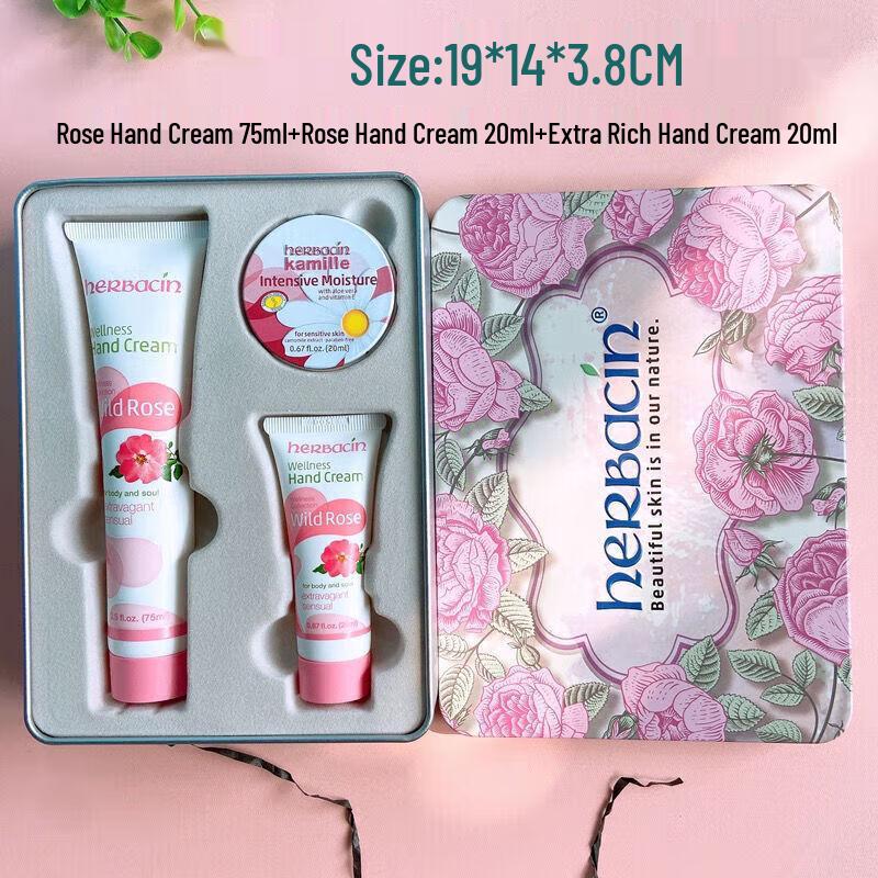 Herbacin Rose & Chamomile Hand Cream Gift Set