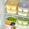 WORTHBUY Portable Plastic Lunch Box With Compartment Microwave Heatable Fruit Salad Lunch Container Student Leak-proof Bento Box