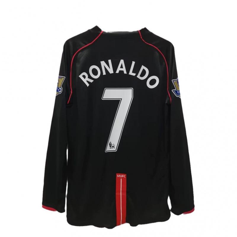 Vintage Futbol Forması Uzun Kollu Klasik Milli Takım Gömleği Beckham Zidane C Ronaldo Retro Futbol Üstü