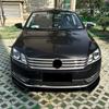 ABS Car Front Bumper Lip Spoiler For VW Passat B7 2011-2015 Standard Version Glossy Black Diffuser Splitter Body Kit