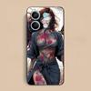Fashion Tattoo Girl Mobile Phone Case for Xiaomi Redmi 15 14 13 12 A5 3 2 1 C Plus 4G 5G Colorful Printing Cover Pretty Cover