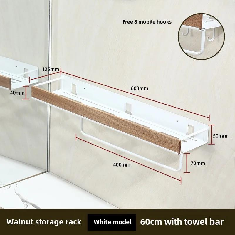 Černé rohové police do koupelny Kuchyňská nástěnná police Stojan na šampony do sprchy Koupelnové doplňky 40-60 cm